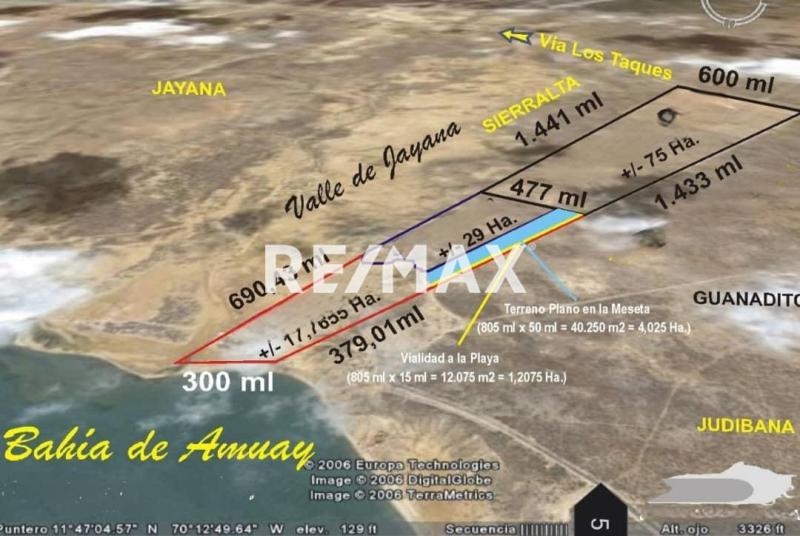 Terreno en Venta, Jayana, Municipio Los Taques